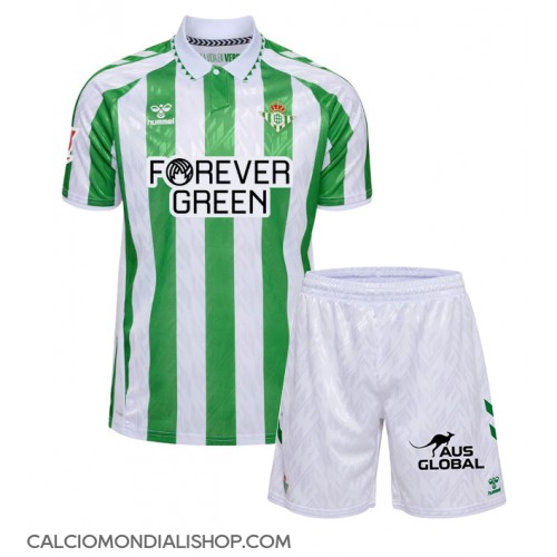 Maglie da calcio Real Betis Prima Maglia Bambino 2024-25 Manica Corta (+ Pantaloni corti)